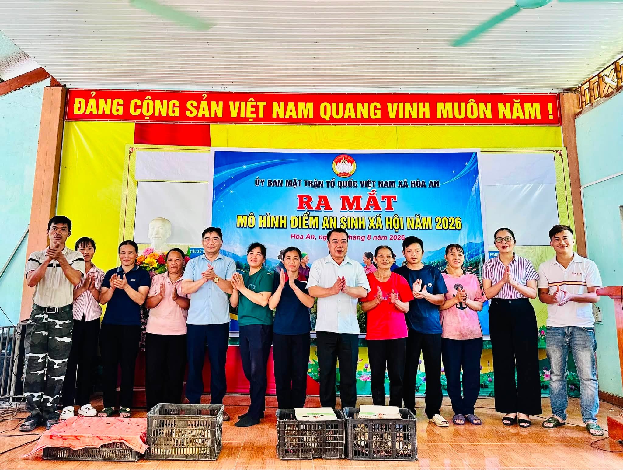 MTTQ XÃ HÒA AN RA MẮT MÔ HÌNH ĐIỂM AN SINH XÃ HỘI NĂM 2026.