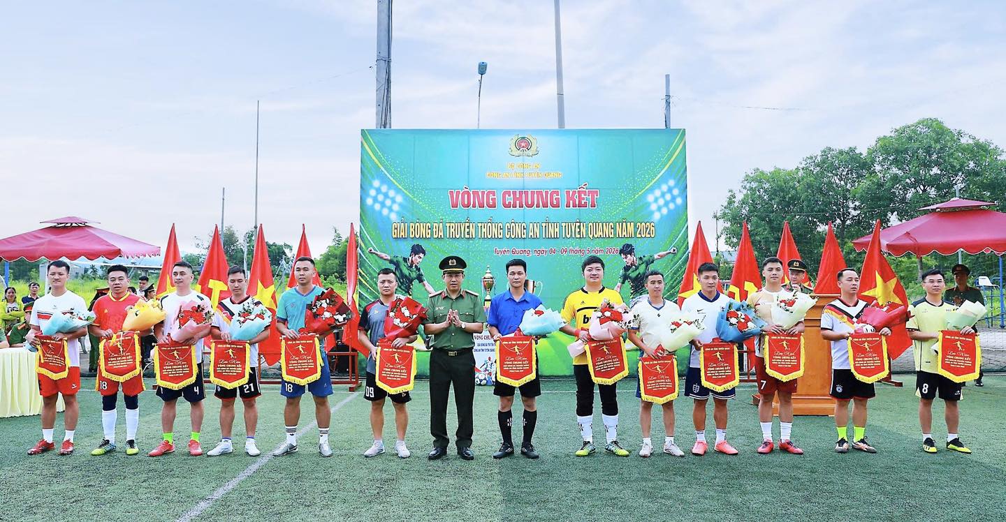 RỰC LỬA SÂN CỎ: KHAI MẠC VÒNG CHUNG KẾT GIẢI BÓNG ĐÁ CÔNG AN TỈNH TUYÊN QUANG NĂM 2026
