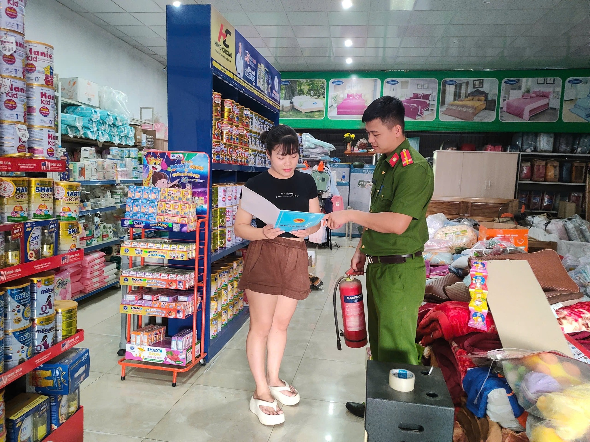 CÔNG AN XÃ THÁI BÌNH ĐẨY MẠNH CÔNG TÁC KIỂM TRA, TUYÊN TRUYỀN, HƯỚNG DẪN CÔNG TÁC PHÒNG CHÁY, CHỮA CHÁY VÀ CỨU NẠN, CỨU HỘ TRÊN ĐỊA BÀN QUẢN LÝ