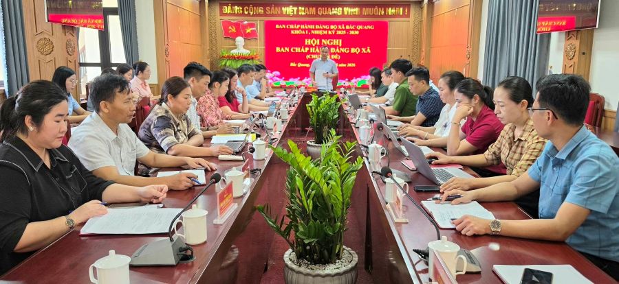 Hội nghị ban chấp hành đảng bộ xã chuyên đề khóa I, nhiệm kỳ 2025-2030
