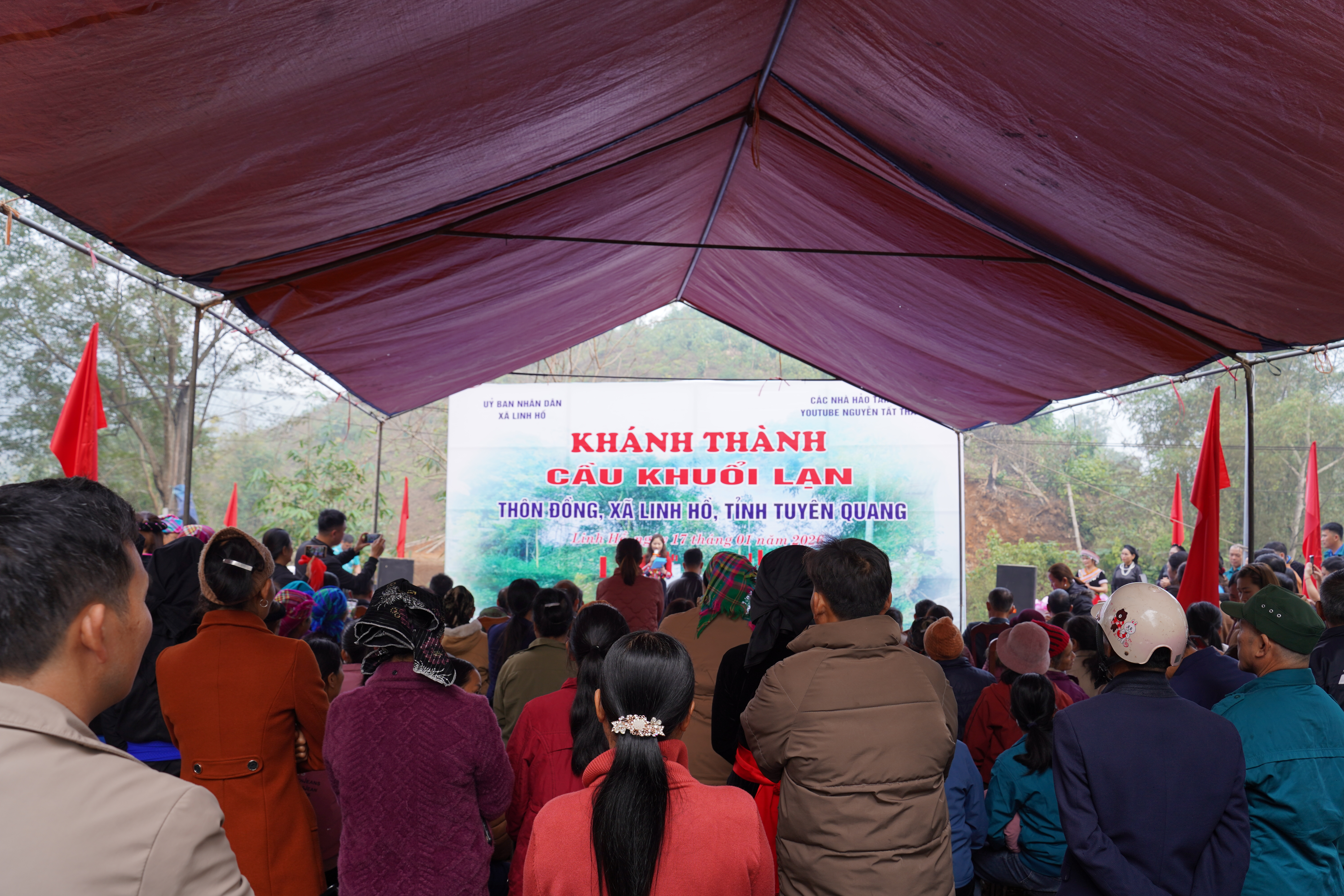 Lễ khánh thành cầu giao thông nông thôn xã Linh Hồ