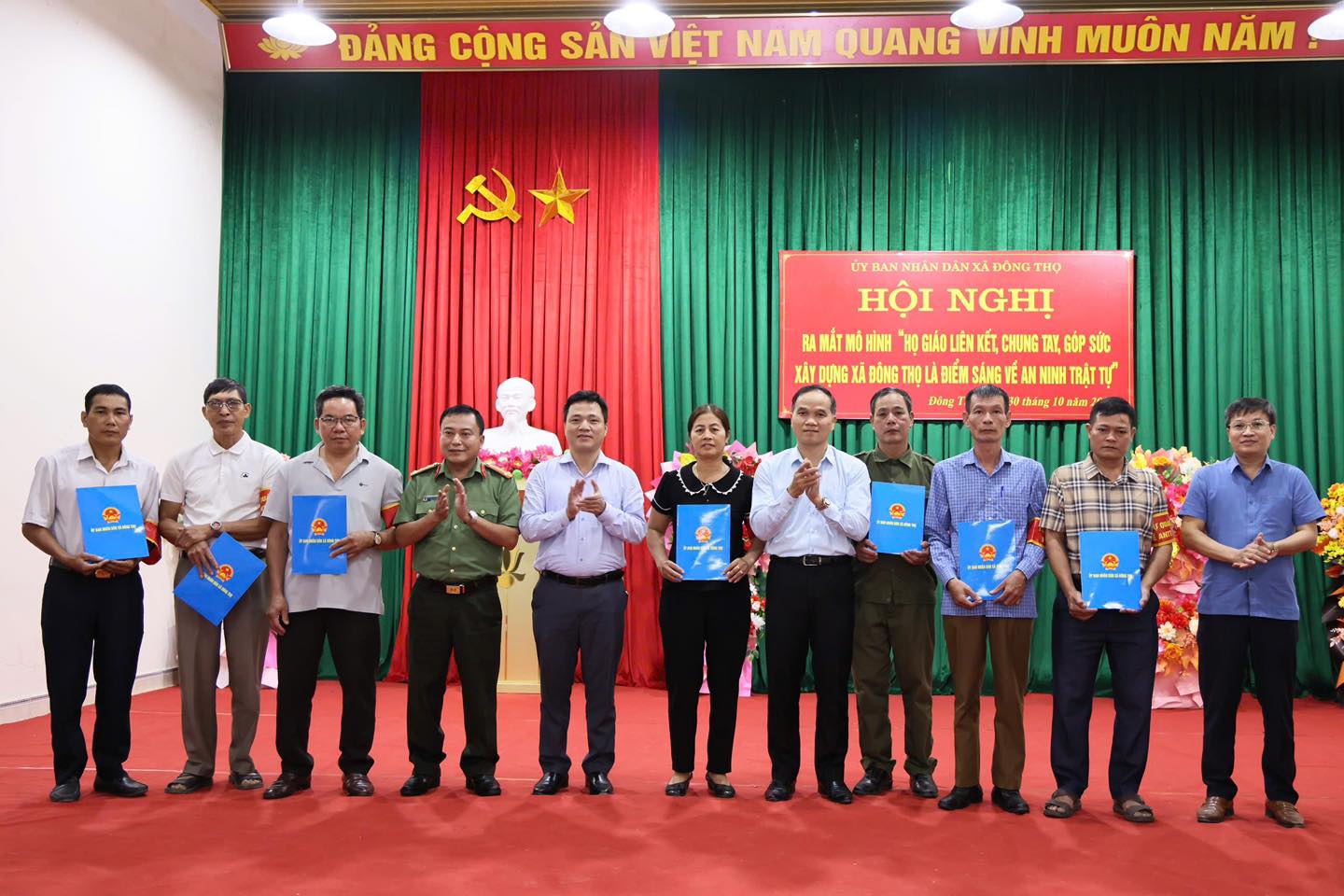 TĂNG CƯỜNG SỨC MẠNH TOÀN DÂN TRONG BẢO ĐẢM AN NINH, TRẬT TỰ TẠI XÃ ĐÔNG THỌ