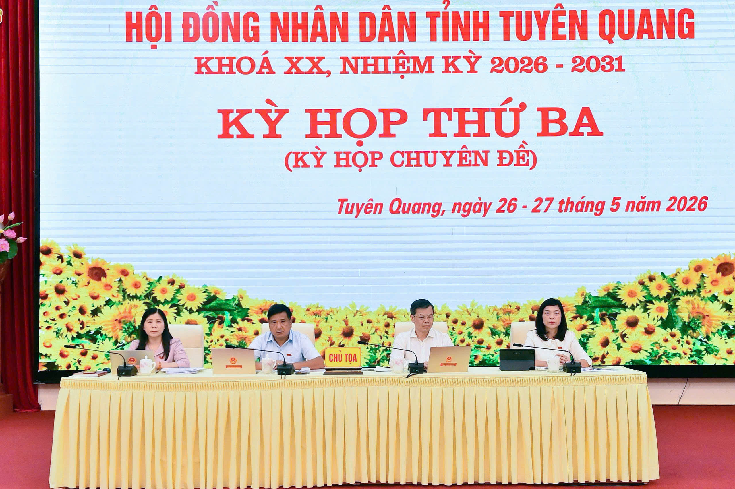 Phiên nội bộ - Kỳ họp thứ ba (kỳ họp chuyên đề), HĐND tỉnh khóa XX
