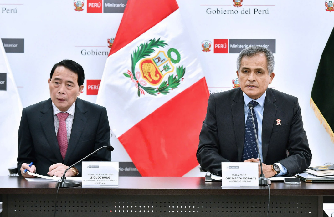 TĂNG CƯỜNG HỢP TÁC PHÒNG, CHỐNG TỘI PHẠM XUYÊN QUỐC GIA VIỆT NAM - PERU