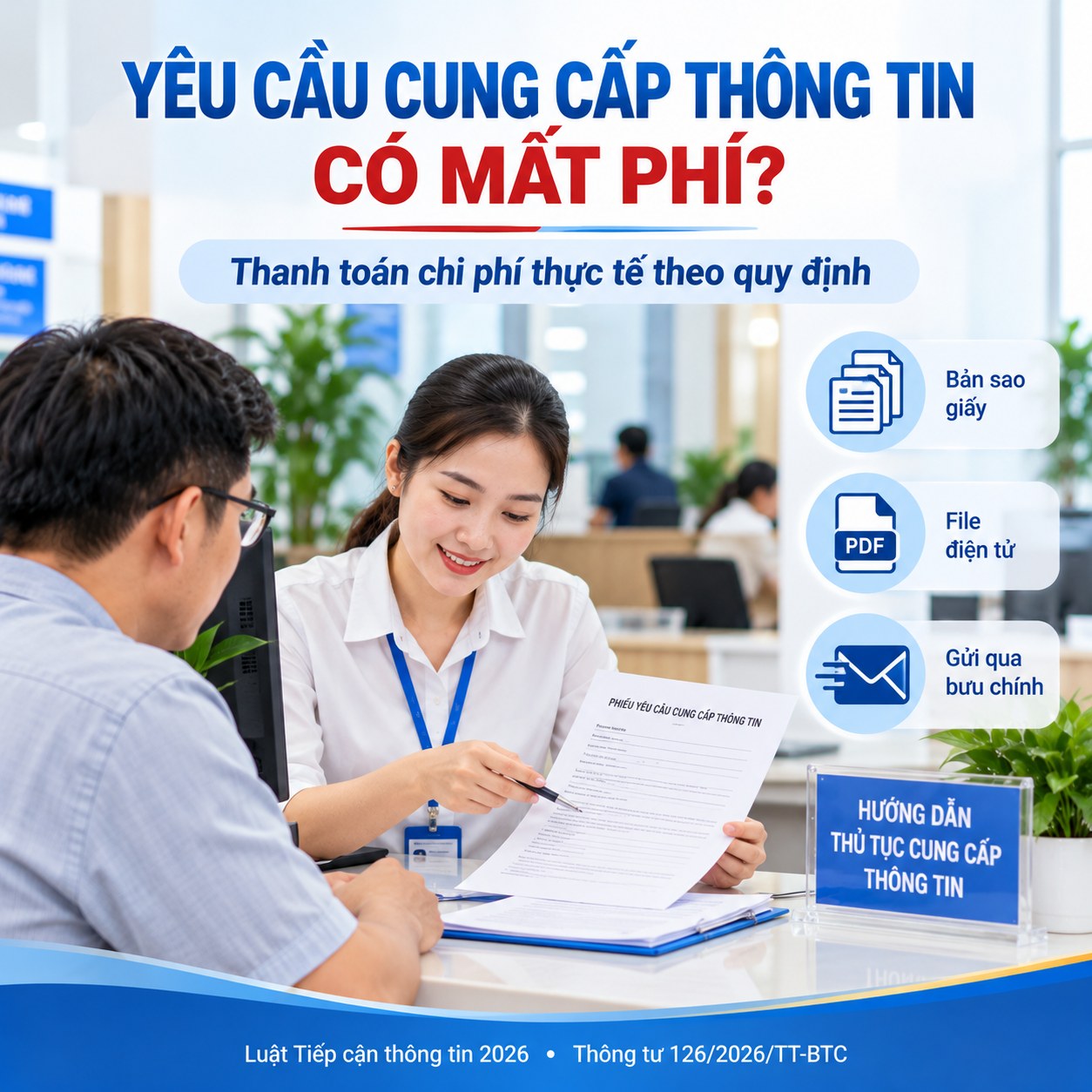 Yêu cầu cung cấp thông tin có mất phí không? Những khoản chi phí người dân cần biết