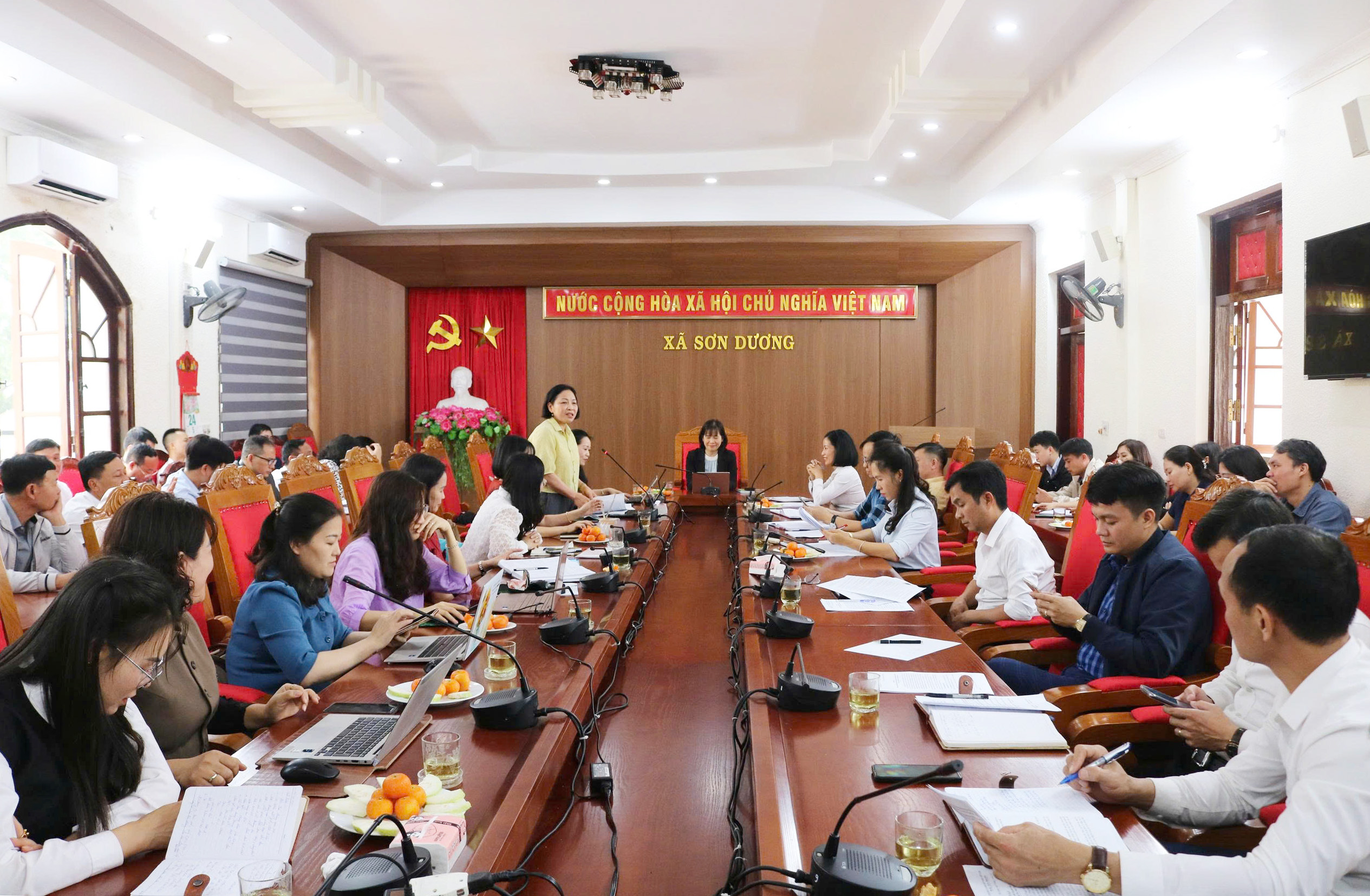 Kểm tra, đánh giá công tác phổ cập giáo dục, xóa mù chữ năm 2025 tại xã Sơn Dương