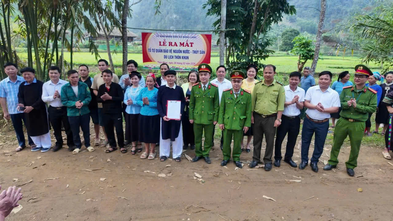 CÔNG AN XÃ BẰNG LANG BẢO VỆ THÀNG CÔNG NGÀY HỘI VĂN HOÁ XÃ BẰNG LANG LẦN THỨ NHẤT NĂM 2026