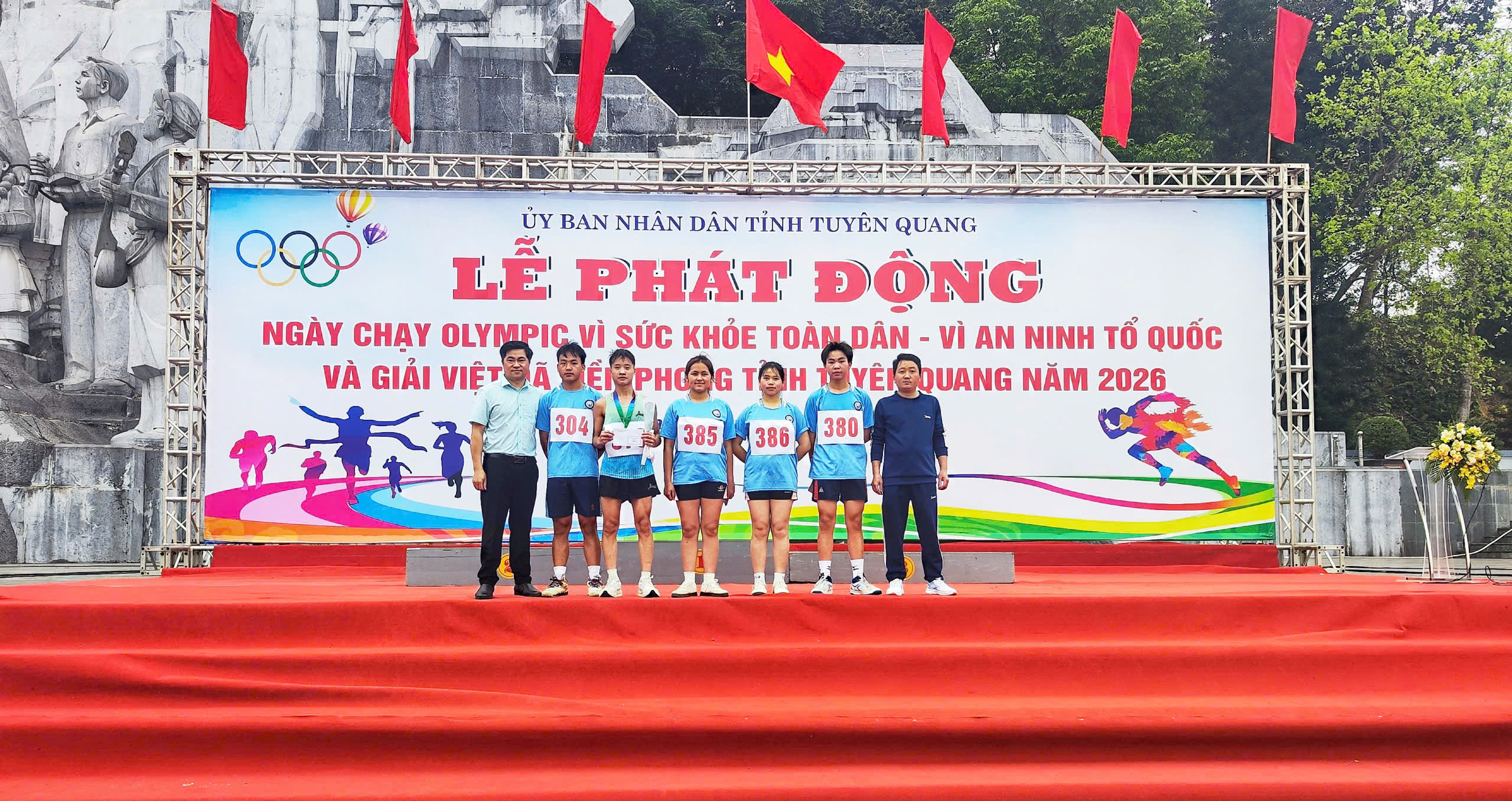 Đoàn xã Mèo Vạc tham gia Giải Việt dã Tiền phong tỉnh Tuyên Quang năm 2026