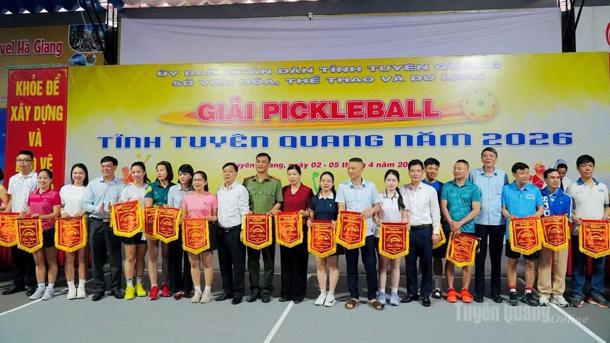 Sơn Dương tham dự giải pickleball tỉnh Tuyên Quang năm 2026