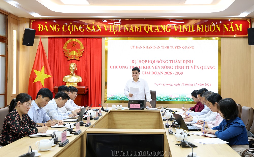 Thẩm định Chương trình Khuyến nông tỉnh Tuyên Quang, giai đoạn 2026-2030