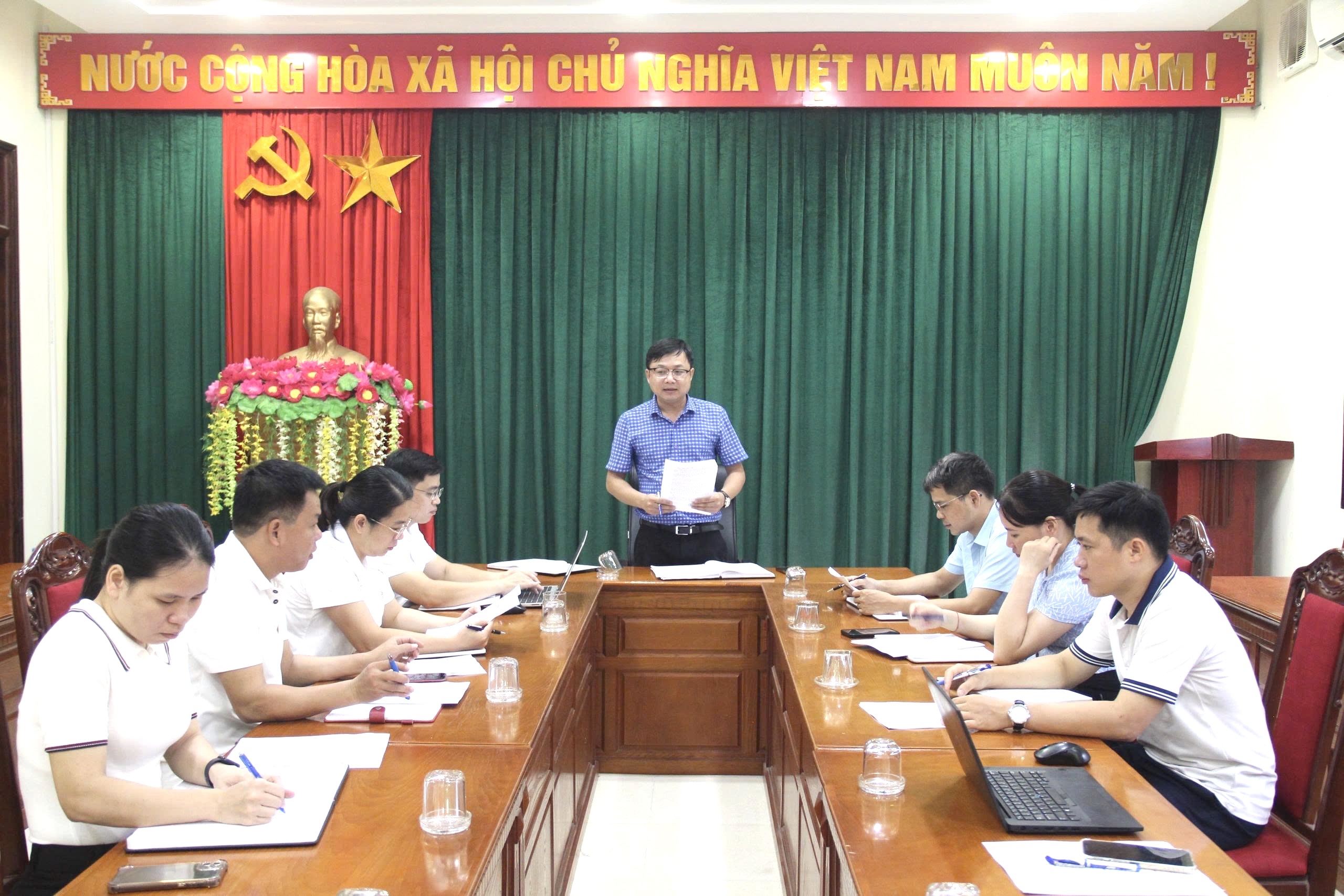 Lâm Bình họp đánh giá tiêu chuẩn Homestay ASEAN thôn Nặm Đíp
