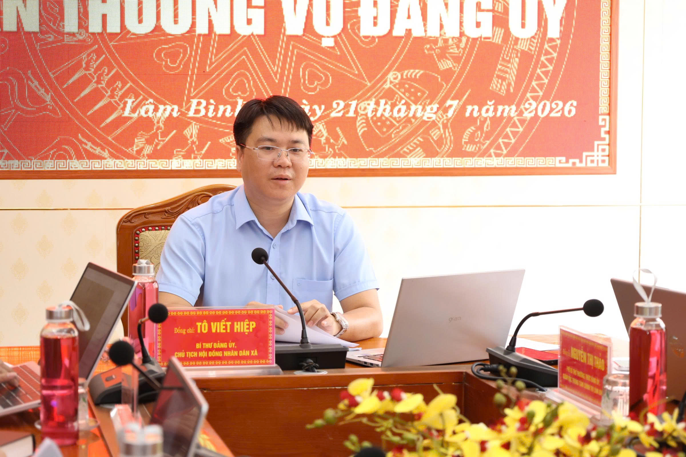 Đảng uỷ xã Lâm Bình tổ chức Hội nghị về sắp xếp cơ sở giáo dục trên địa bàn xã