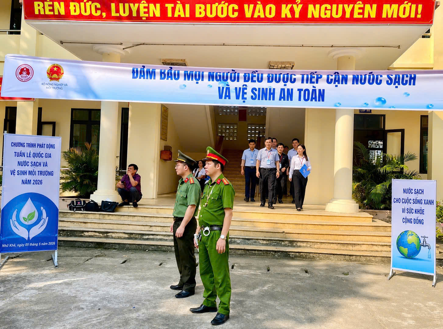 CÔNG AN XÃ NHỮ KHÊ BẢO ĐẢM AN NINH TRẬT TỰ BUỔI LÀM VIỆC VỚI ĐOÀN CÔNG TÁC QUỐC TẾ
