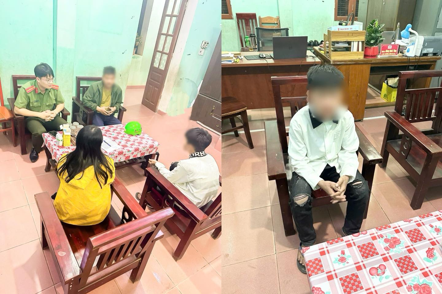 CÔNG AN XÃ THÁI SƠN KỊP THỜI HỖ TRỢ CHÁU BÉ BỊ LẠC TRỞ VỀ VỚI GIA ĐÌNH