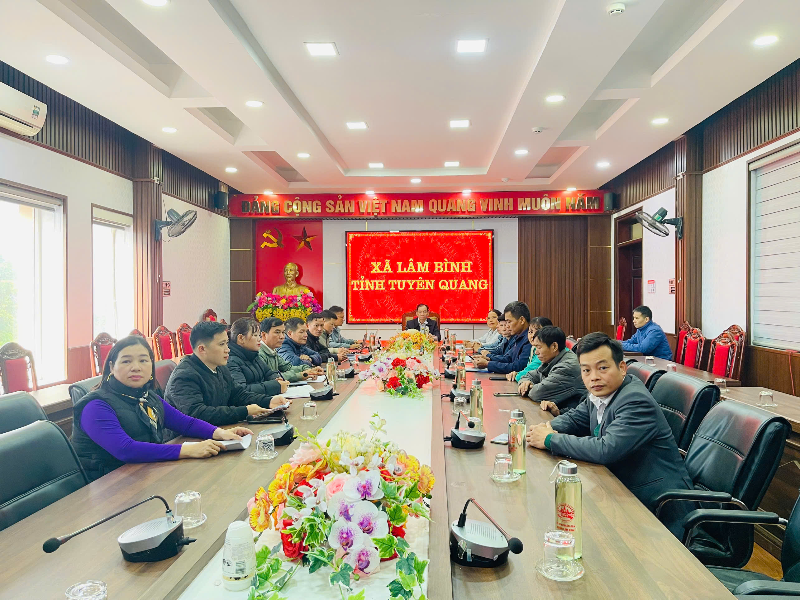 Lâm Bình tham dự hội nghị trực tuyến Ủy ban Mặt trận Tổ quốc tỉnh phát động thi đua thực hiện thắng lợi Nghị quyết Đại hội