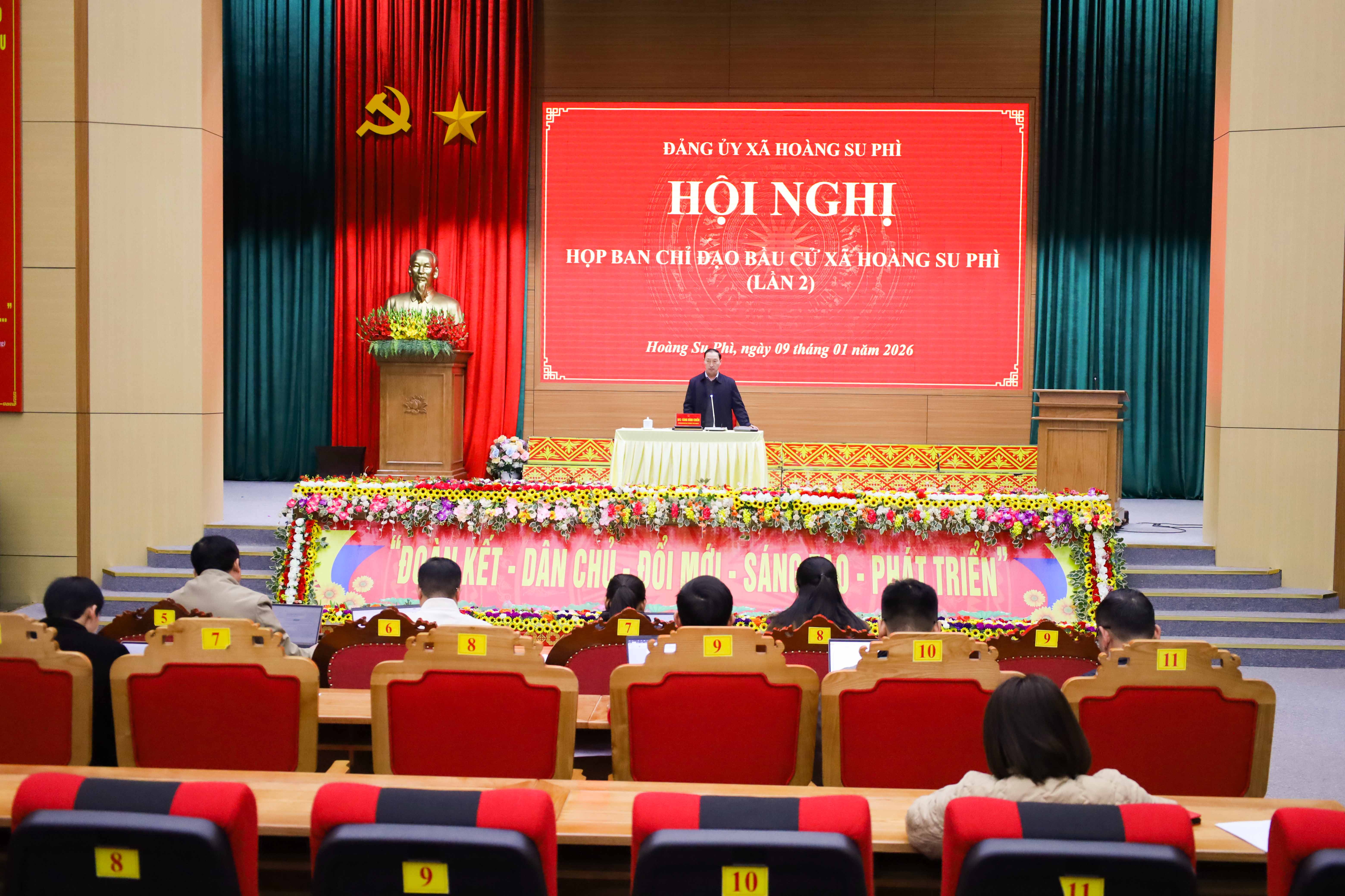 Đảng ủy xã Hoàng Su Phì tổ chức Họp Ban chỉ đạo bầu cử (lần 2)