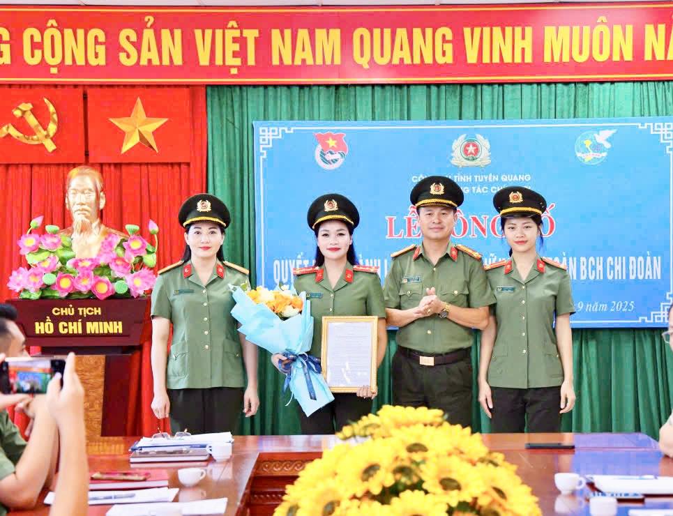 KIỆN TOÀN TỔ CHỨC HỘI PHỤ NỮ CÁC CẤP TRONG CÔNG AN TỈNH TUYÊN QUANG