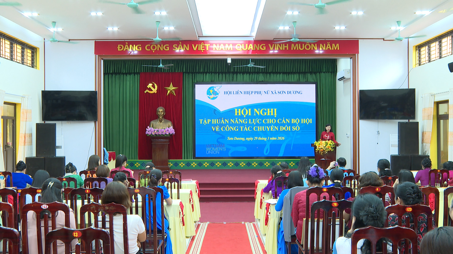 Hội LHPN xã Sơn Dương tổ chức hội nghị tập huấn về công tác chuyển đổi số