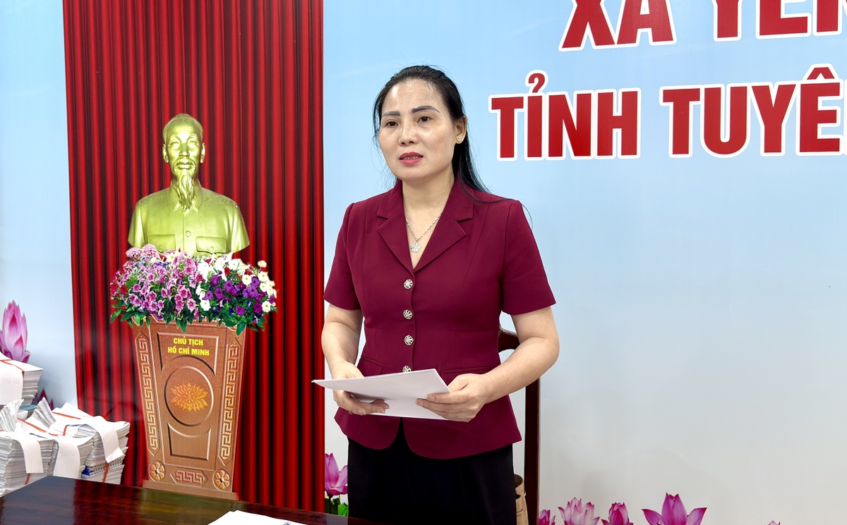 ĐOÀN KIỂM TRA, GIÁM SÁT CỦA BAN ĐẠI DIỆN HỘI ĐỒNG QUẢN TRỊ NGÂN HÀNG CHÍNH SÁCH XÃ HỘI TỈNH TUYÊN QUANG LÀM VIỆC TẠI XÃ YÊN PHÚ