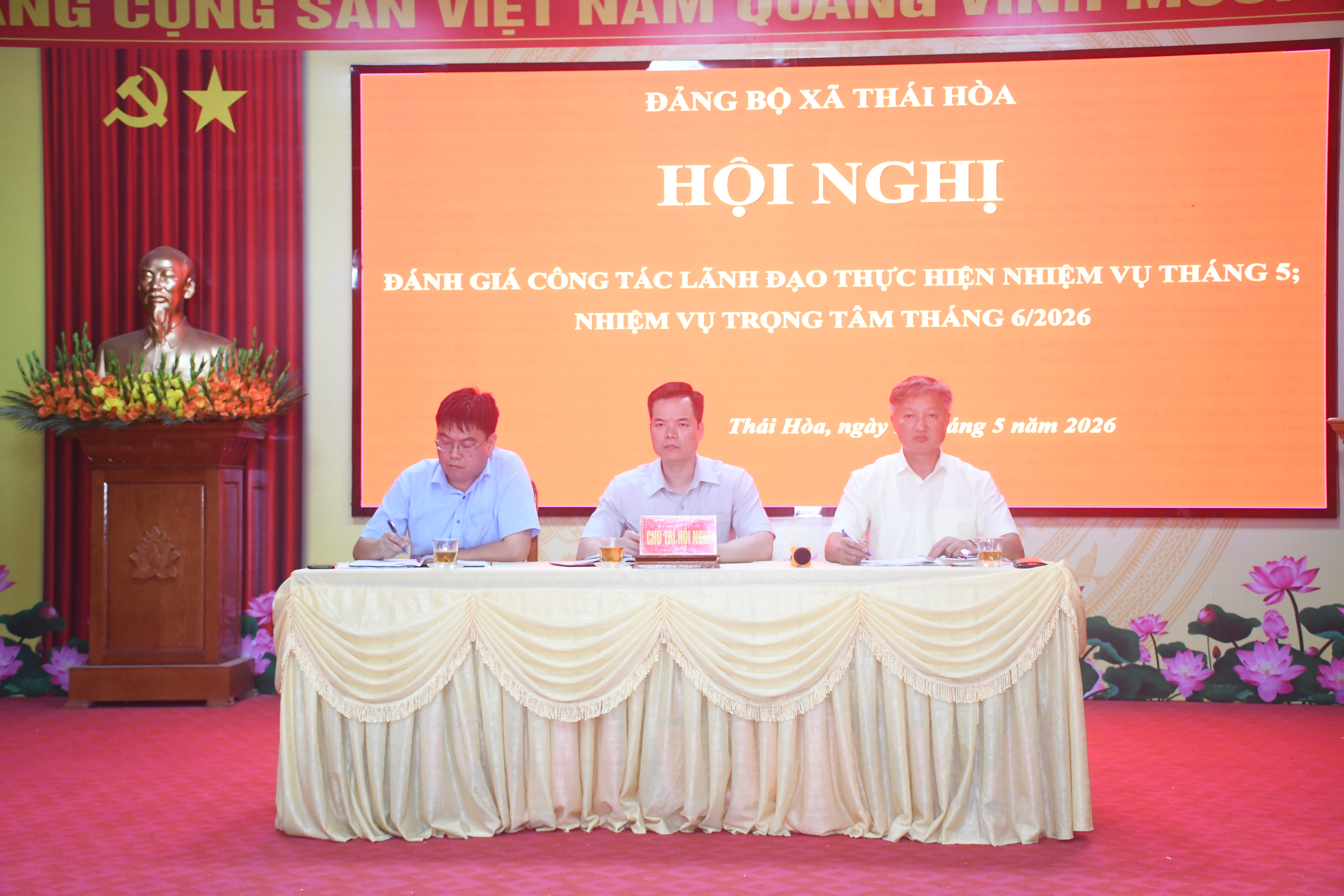Hội nghị giao ban thường kỳ tháng 5; triển khai nhiệm vụ trọng tâm tháng 6/2026.