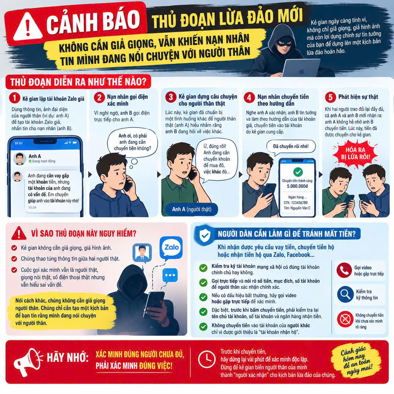 CẢNH BÁO THỦ ĐOẠN LỪA ĐẢO MỚI: KHÔNG CẦN GIẢ GIỌNG, VẪN KHIẾN NẠN NHÂN TIN MÌNH ĐANG NÓI CHUYỆN VỚI NGƯỜI THÂN