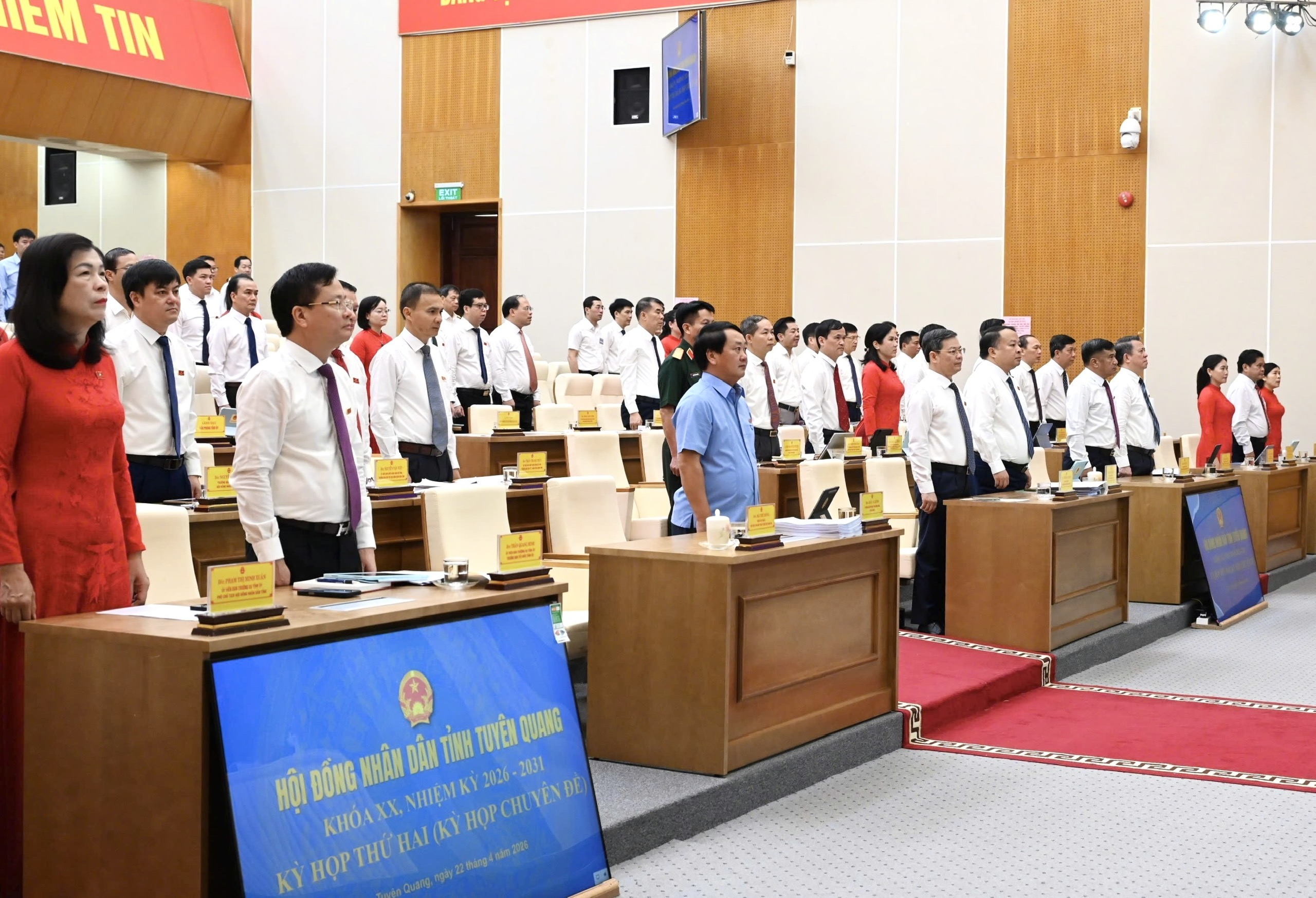 Khai mạc Kỳ họp thứ hai (kỳ họp chuyên đề) HĐND tỉnh khóa XX