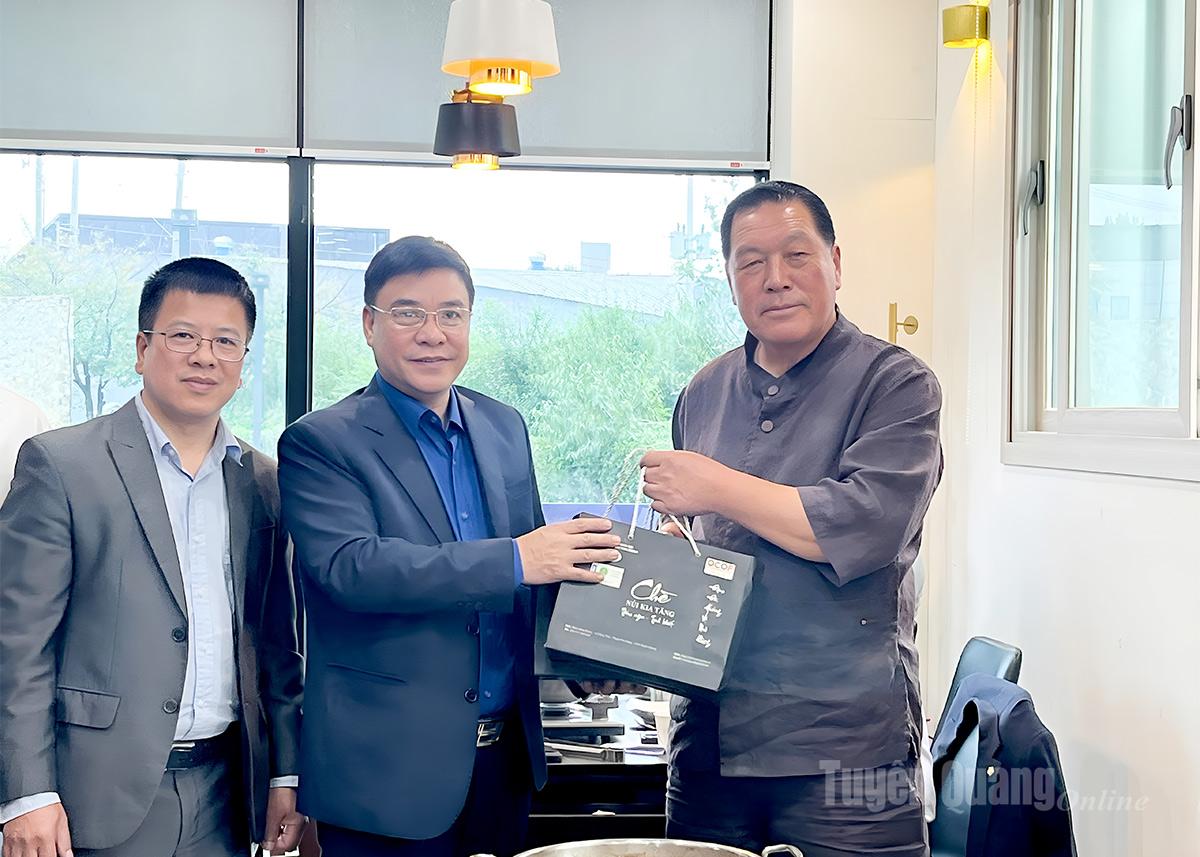Phó Chủ tịch UBND tỉnh Hoàng Gia Long gặp gỡ Chủ tịch Hội đồng và chính quyền thành phố Anseong, Hàn Quốc