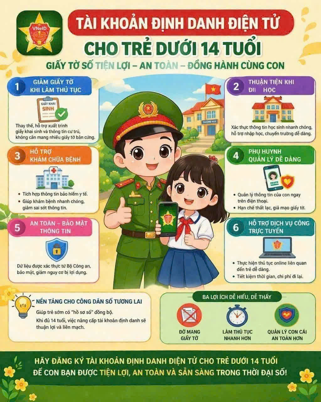 6 LỢI ÍCH THIẾT THỰC KHI LÀM THẺ CĂN CƯỚC CHO TRẺ EM 