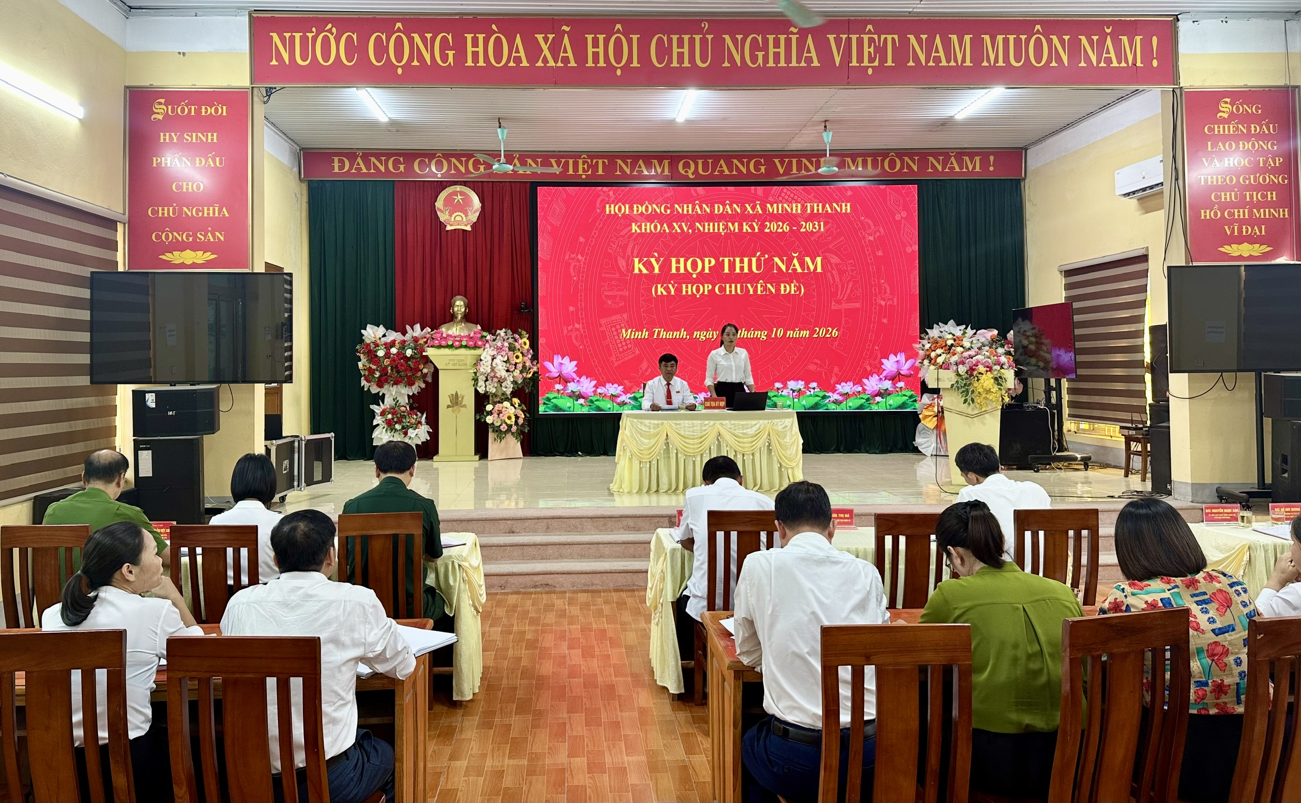 HĐND xã Minh Thanh tổ chức Kỳ họp thứ năm khóa XV