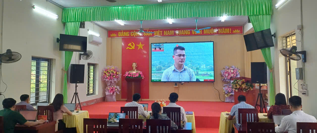  Thực hiện sắp xếp đơn vị hành chính các cấp. Thường trực Đảng ủy xã Vĩnh Tuy dự Hội nghị đánh giá 01 năm thực
