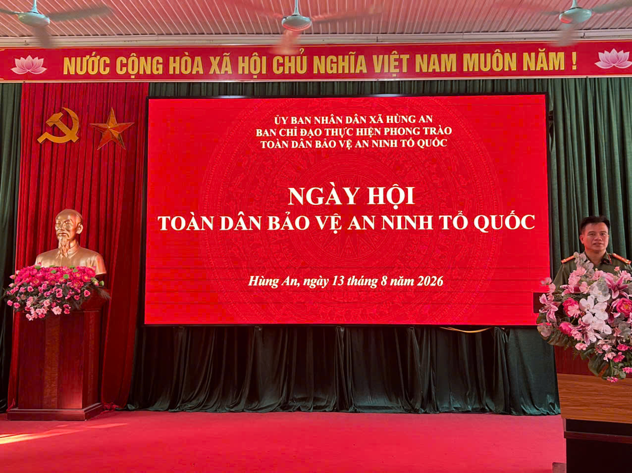 HÙNG AN TỔ CHỨC NGÀY HỘI TOÀN DÂN BẢO VỆ AN NINH TỔ QUỐC NĂM 2026: KHẲNG ĐỊNH VAI TRÒ NÒNG CỐT CỦA CÔNG AN XÃ