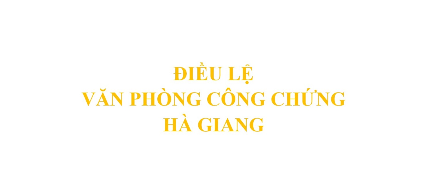 Thông báo Về việc đã hoàn thành nghĩa vụ xây dựng Điều lệ Văn phòng công chứng