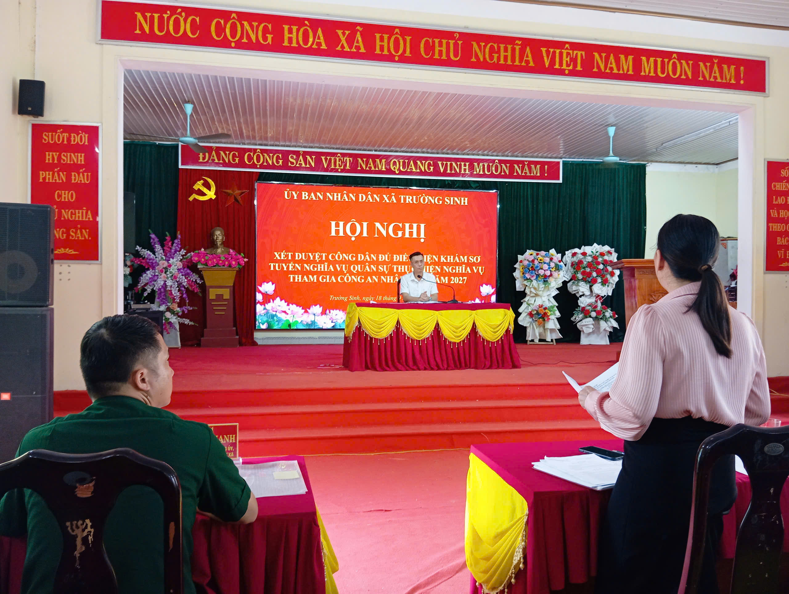 HỘI NGHỊ XÉT DUYỆT CÔNG DÂN ĐỦ ĐIỀU KIỆN KHÁM TUYỂN NGHĨA VỤ QUÂN SỰ THỰC HIỆN NGHĨA VỤ THAM GIA CÔNG AN NHÂN DÂN NĂM 2027