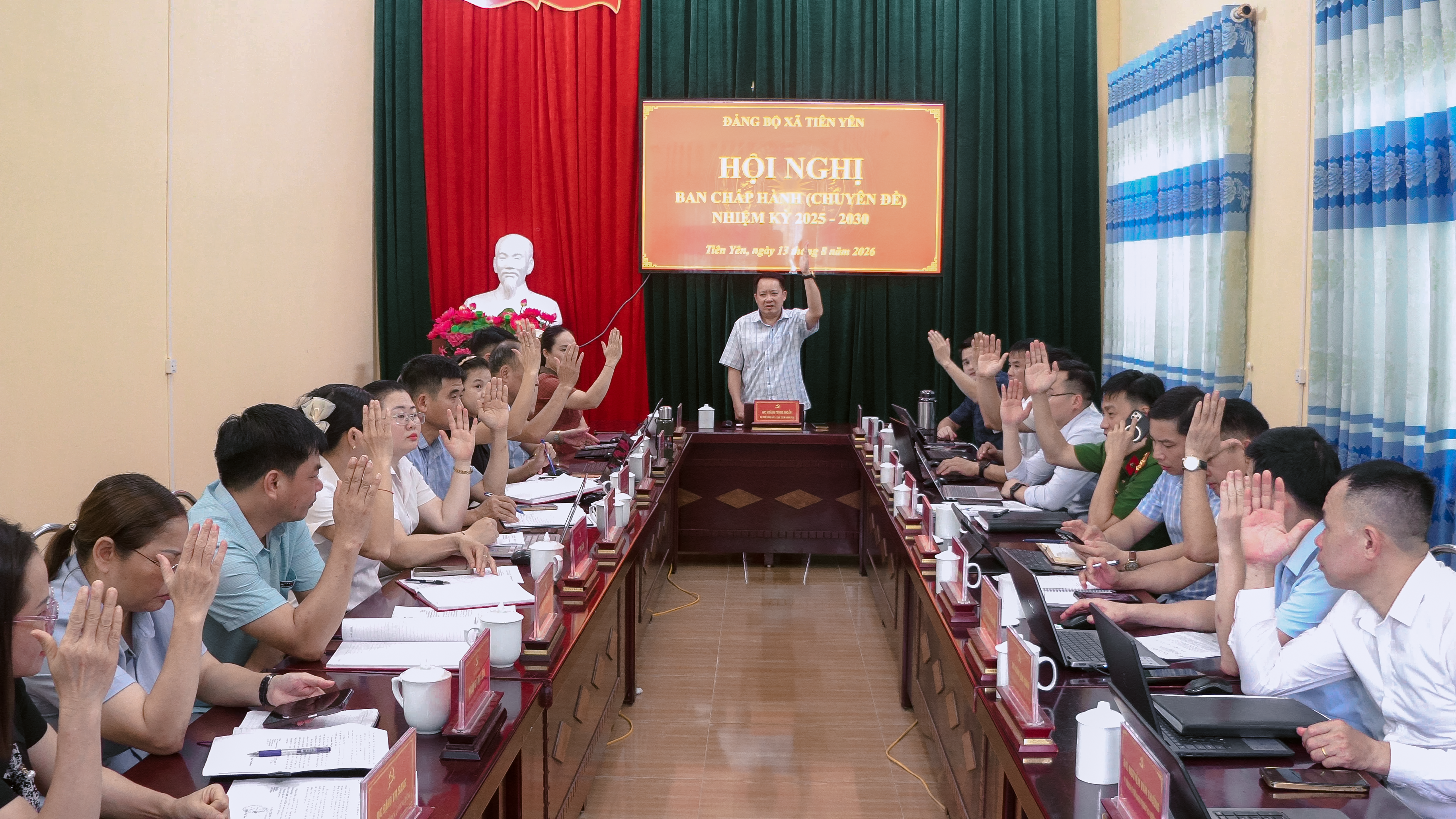 Đảng bộ xã Tiên Yên tổ chức Hội nghị Ban Chấp hành chuyên đề nhiệm kỳ 2025 - 2030