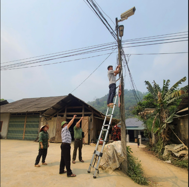 CÔNG AN XÃ TRI PHÚ TĂNG CƯỜNG VẬN HÀNH, DUY TRÌ HIỆU QUẢ HỆ THỐNG CAMERA GIÁM SÁT AN NINH