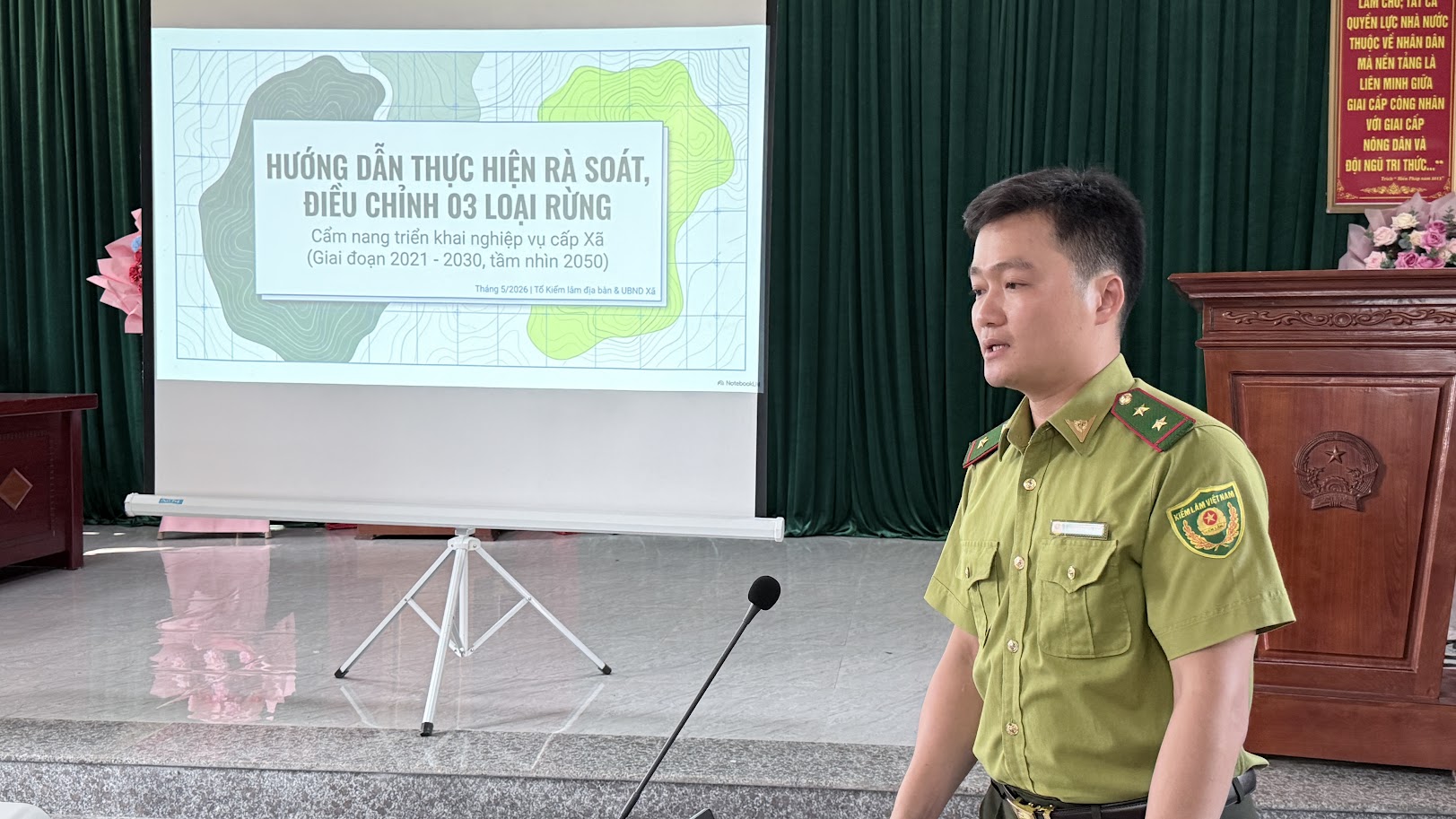 Tân Quang tổ chức Hội nghị tập huấn rà soát, đề xuất điều chỉnh 3 loại rừng
