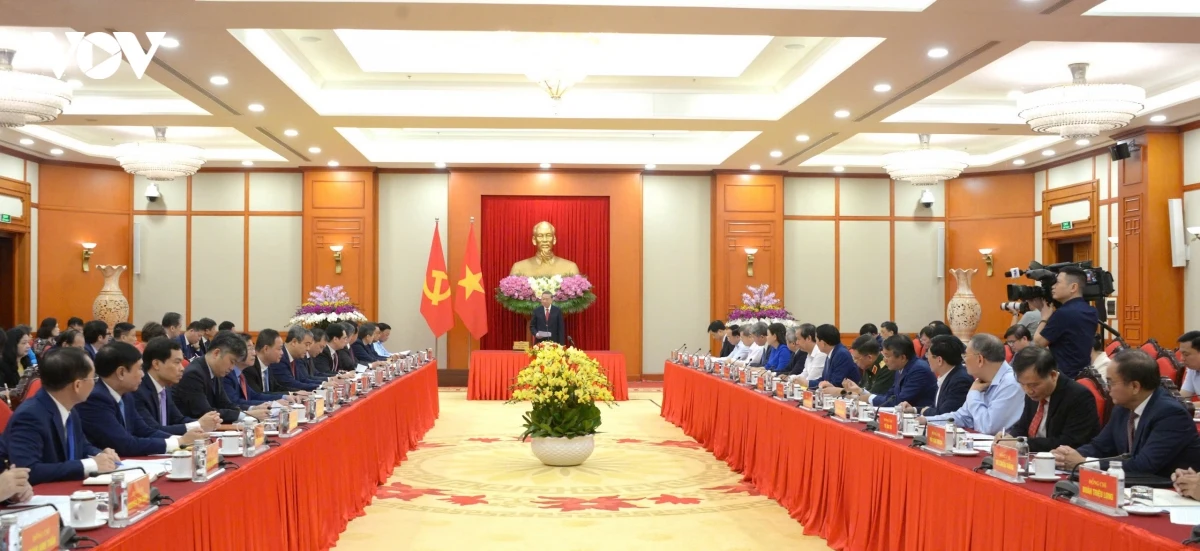 Tổng Bí thư, Chủ tịch nước làm việc với Hội đồng lý luận Trung ương