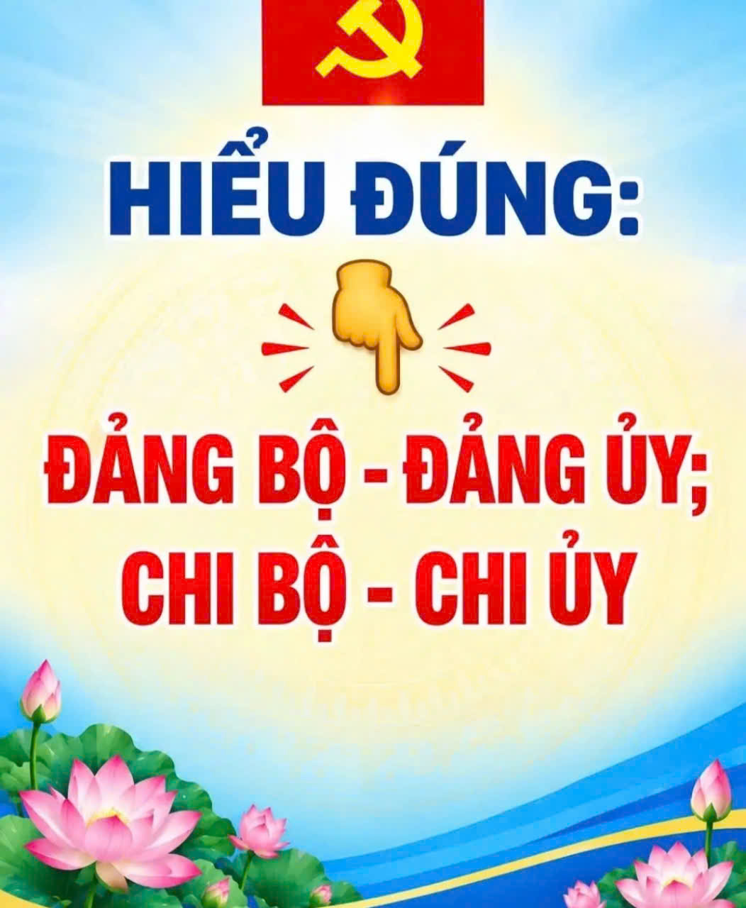 HIỂU ĐÚNG – GỌI ĐÚNG: ĐẢNG BỘ – ĐẢNG ỦY / CHI BỘ – CHI ỦY