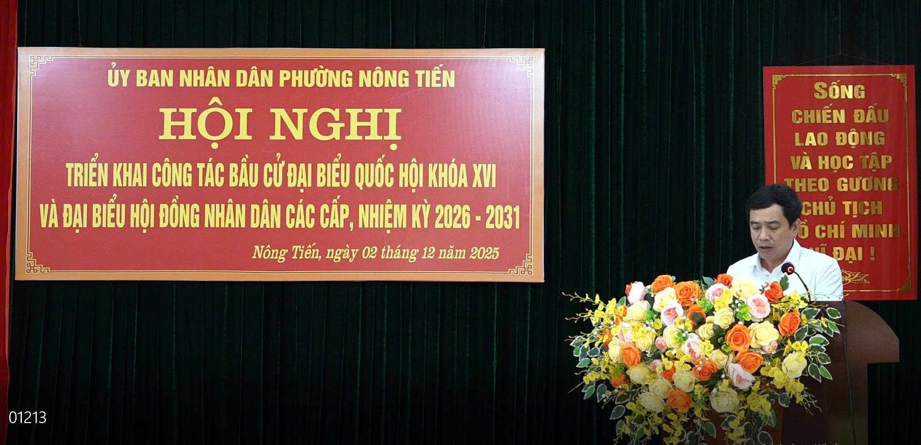 Ủy ban bầu cử phường Nông Tiến tổ chức hội nghị triển khai công tác bầu cử đại biểu Quốc hội khoá XVI và đại biểu Hội đồng nhân dân các cấp nhiệm kỳ 2026–2031