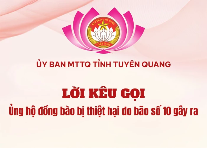 Lời kêu gọi ủng hộ đồng bào bị thiệt hại do bão số 10 gây ra