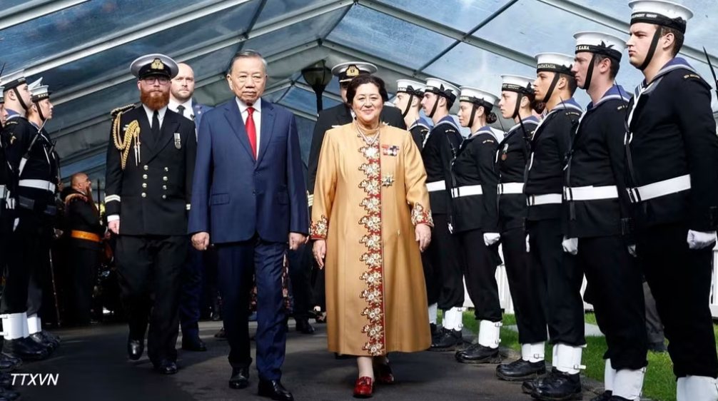 Lễ đón Tổng Bí thư, Chủ tịch nước Tô Lâm thăm cấp Nhà nước tới New Zealand