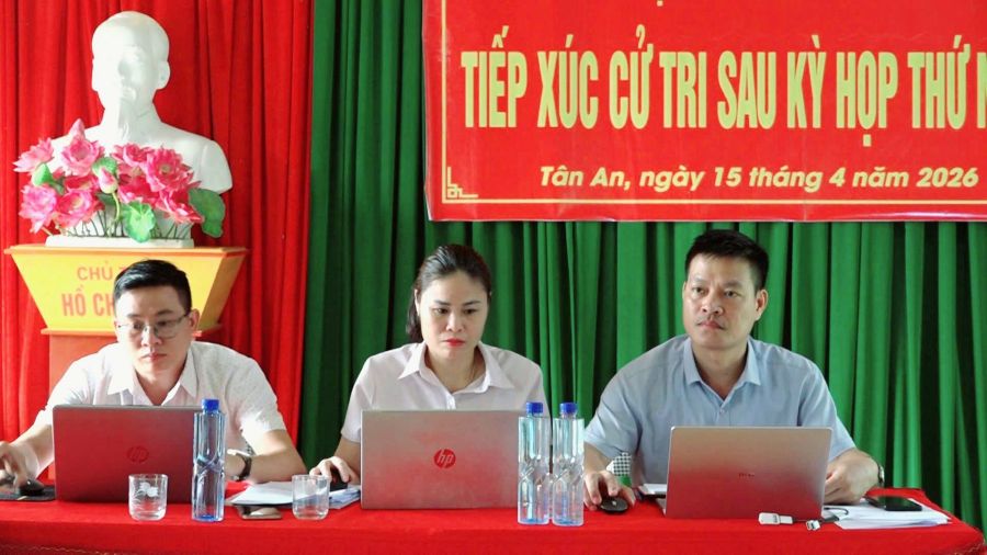 Tổ đại biểu số 1 HĐND xã khóa II, nhiệm kỳ 2026-2031 tiếp xúc cử tri tại thôn Tân An