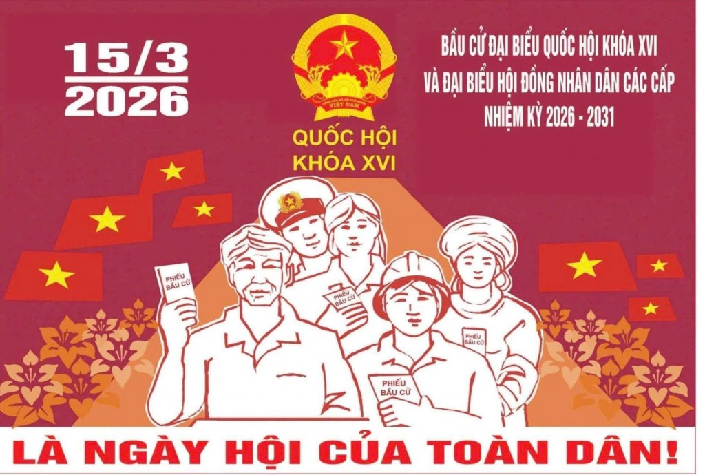  Hướng dẫn quy trình bỏ phiếu bầu cử Đại biểu Quốc hội khóa XVI và Đại biểu Hội đồng nhân dân các cấp, nhiệm kỳ 2026 – 2031