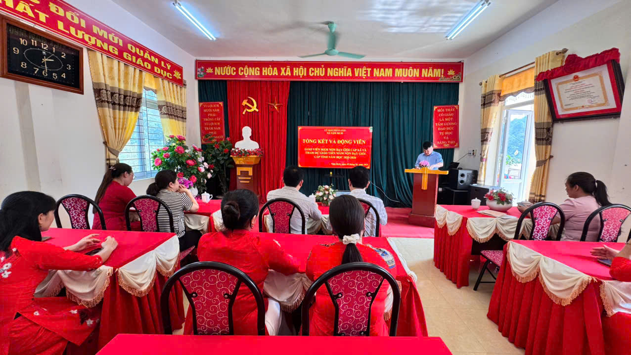 ỦY BAN NHÂN DÂN XÃ NẬM DỊCH TỔNG KẾT VÀ ĐỘNG VIÊN GIÁO VIÊN MẦM NON DẠY GIỎI CẤP XÃ VÀ THAM DỰ GIÁO VIÊN MẦM NON DẠY GIỎI CẤP TỈNH  NĂM HỌC 2025–2026