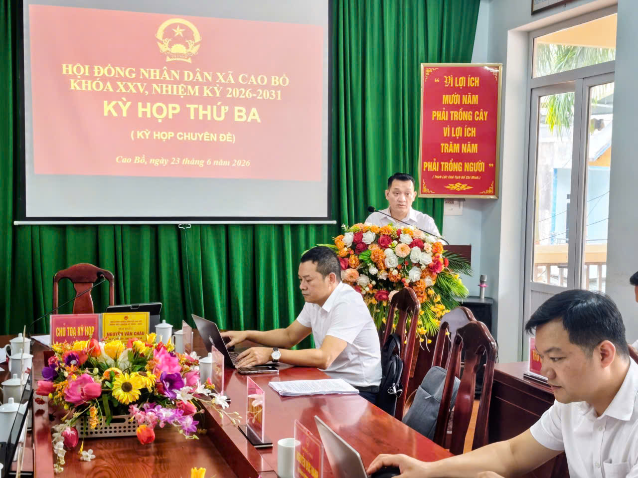 HĐND xã Cao Bồ tổ chức kỳ họp thứ ba khóa xxv, nhiệm kỳ 2026 – 2031