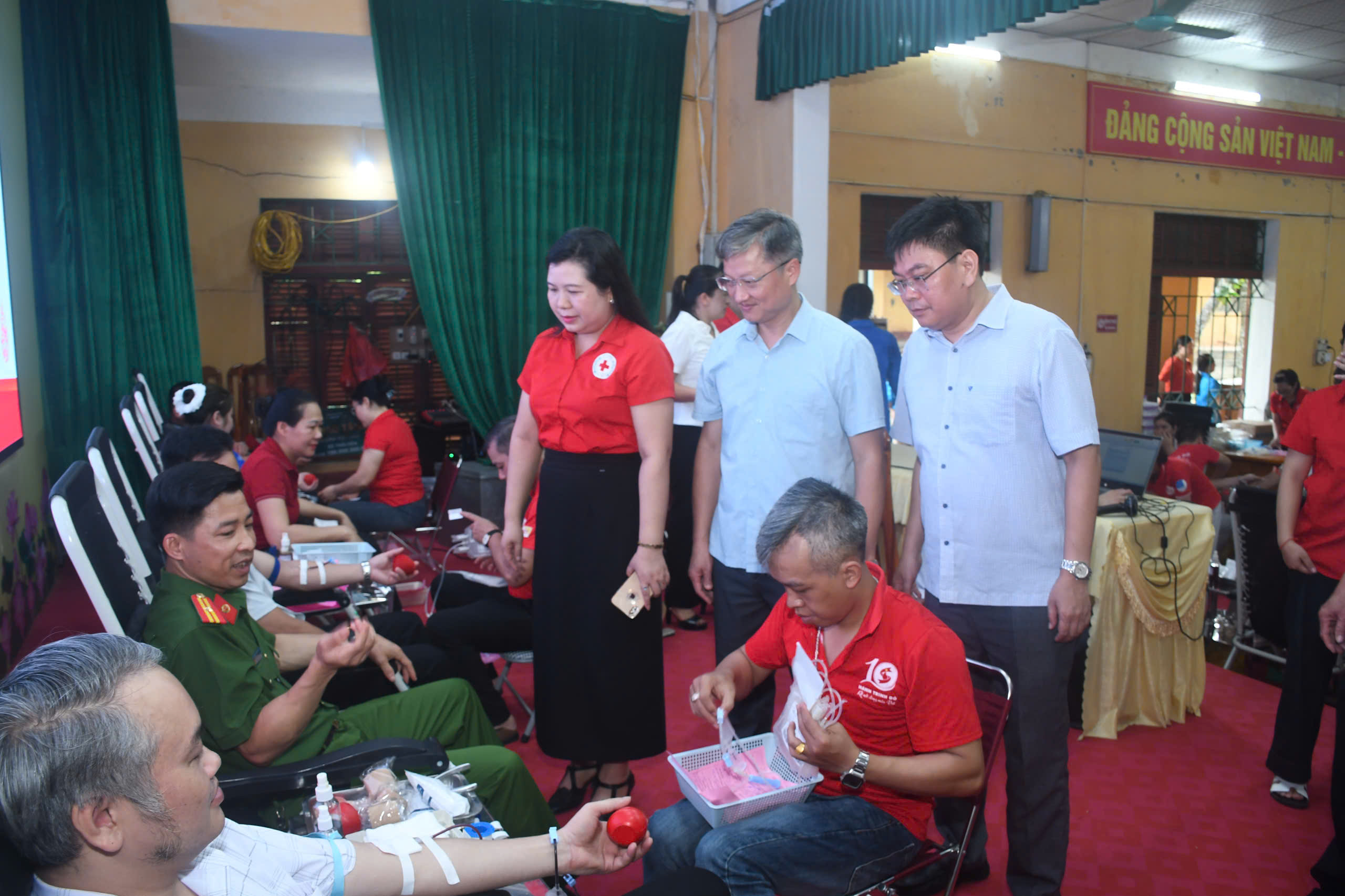 Ngày hội hiến máu tình nguyện “Giọt hồng nhân ái” xã Thái Hòa