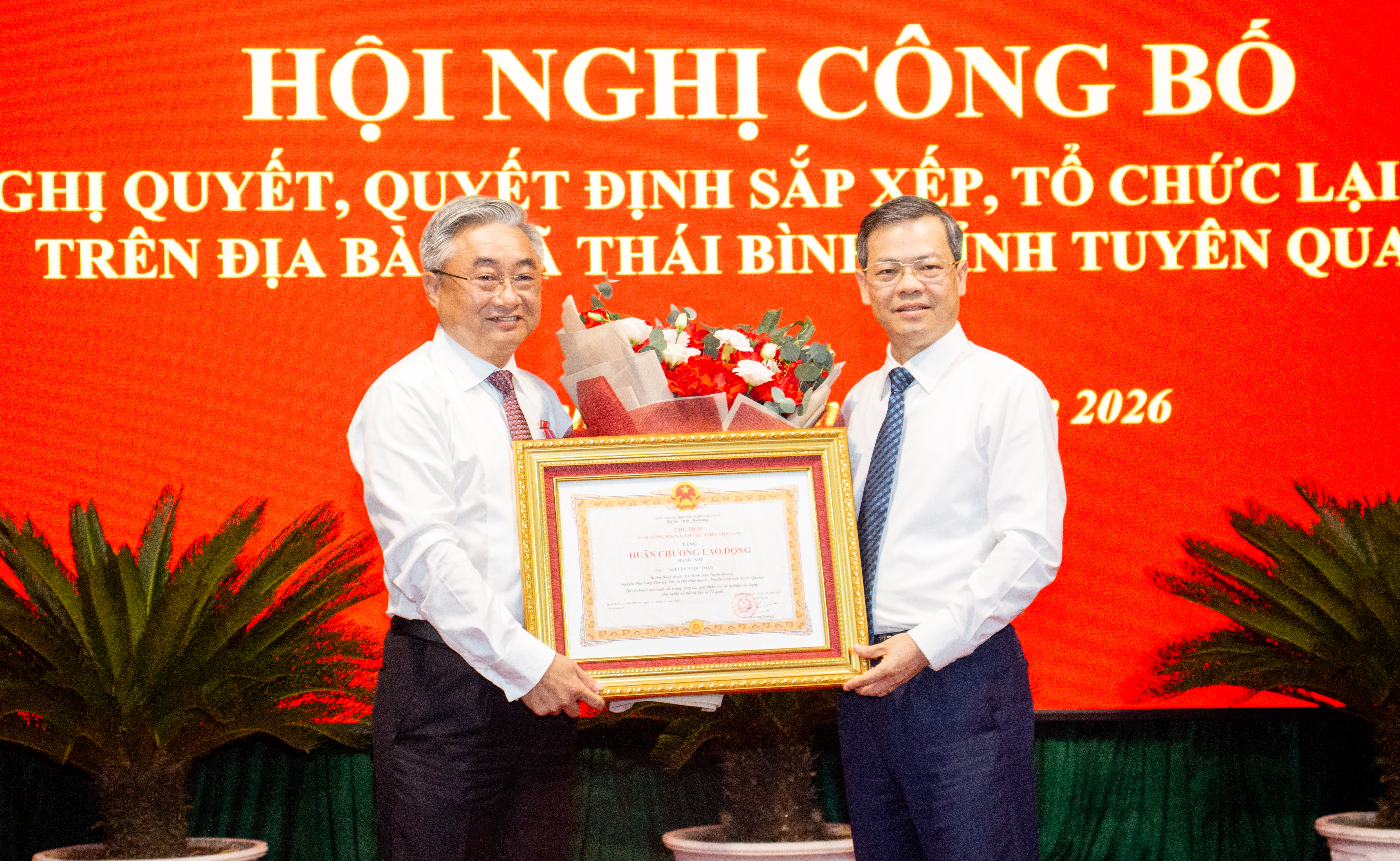 Xã Thái Bình công bố Nghị quyết, Quyết định về sắp xếp, tổ chức lại thôn trên địa bàn 