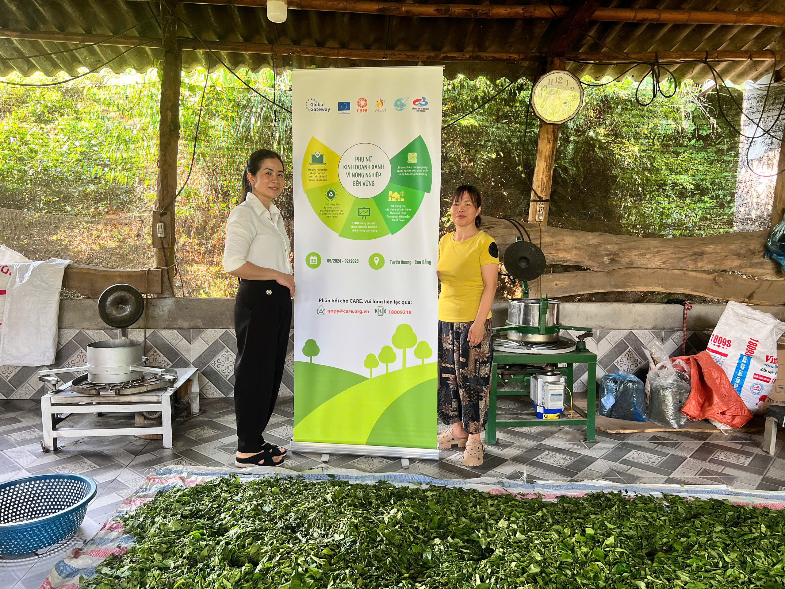 Hội Liên hiệp Phụ nữ xã Vĩnh Tuy phối hợp triển khai hướng dẫn kỹ thuật chế biến chè nâng cao giá trị sản phẩm địa phương