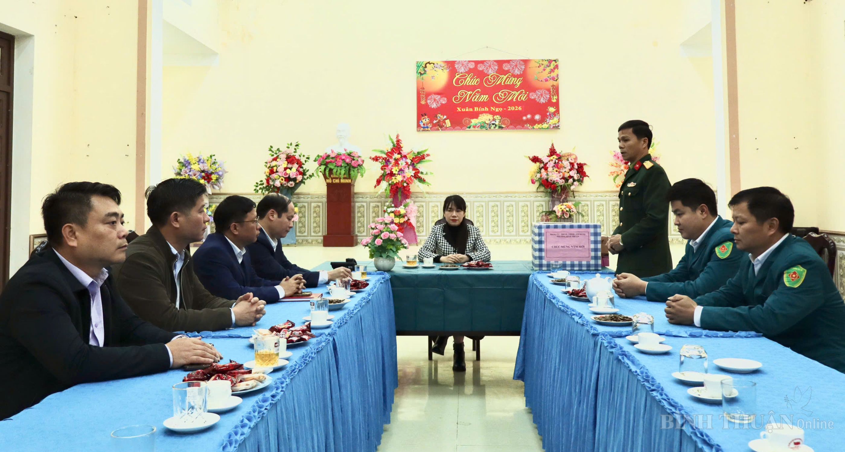 ĐOÀN LÃNH ĐẠO ĐẢNG ỦY – HĐND - UBND - UỶ BAN MTTQ PHƯỜNG BÌNH THUẬN THĂM, TẶNG QUÀ, CHÚC TẾT CÁC ĐƠN VỊ TRỰC TẾT NGUYÊN ĐÁN BÍNH NGỌ 2026 