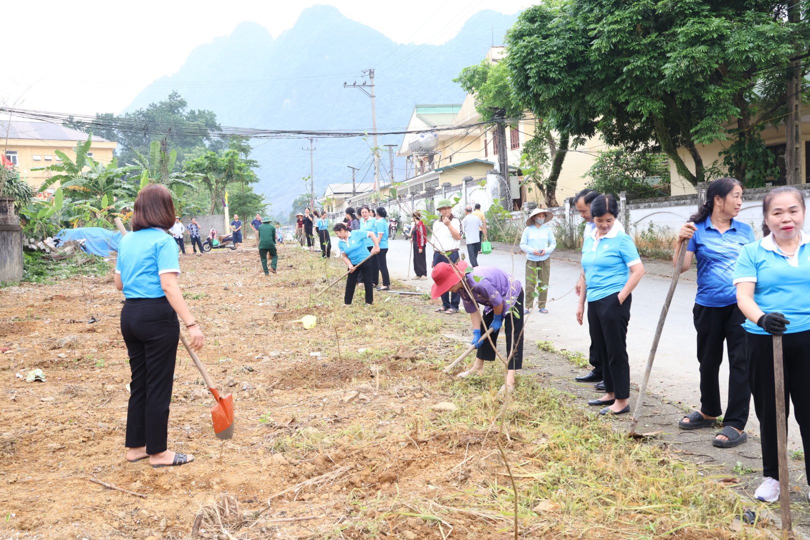 Hội LHPN phường Hà Giang 2 thực hiện công trình “Đường hoa phụ nữ”